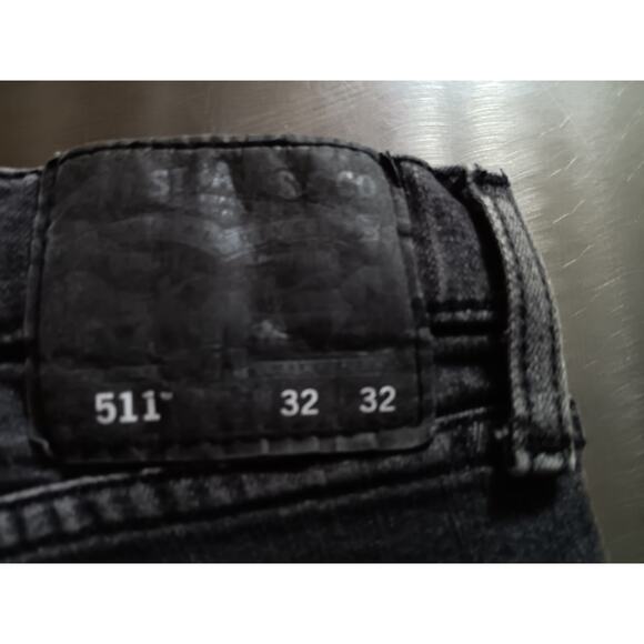 Levi's 511 Men's Black Jeans 32X32 - Picture 3 of 6